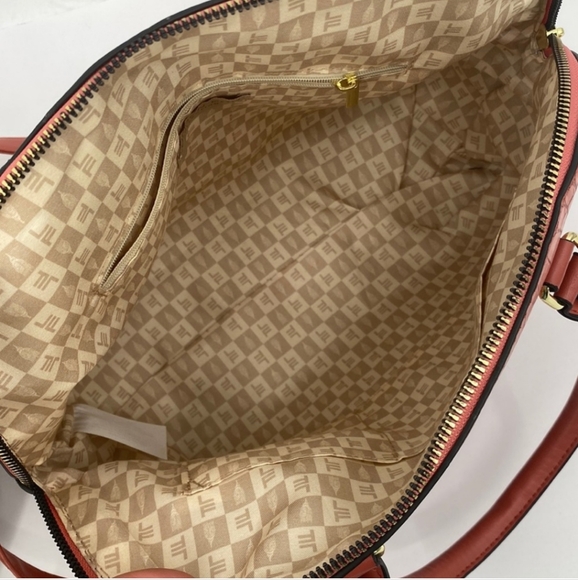 London Fog Caroline Croco Satchel Purse in Salmon Rose - Picture 8 of 12